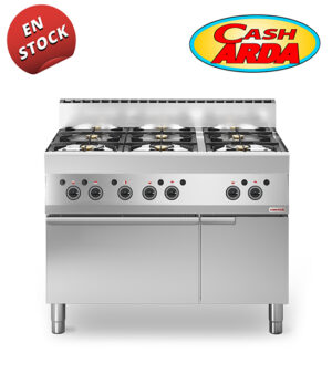 Cocina a Gas 6 Fuegos con Horno Fondo 65cm SV 6511 CFG