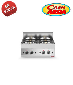 Cocina a Gas 4 Fuegos Fondo 65cm Sobremesa SV 657 PLG