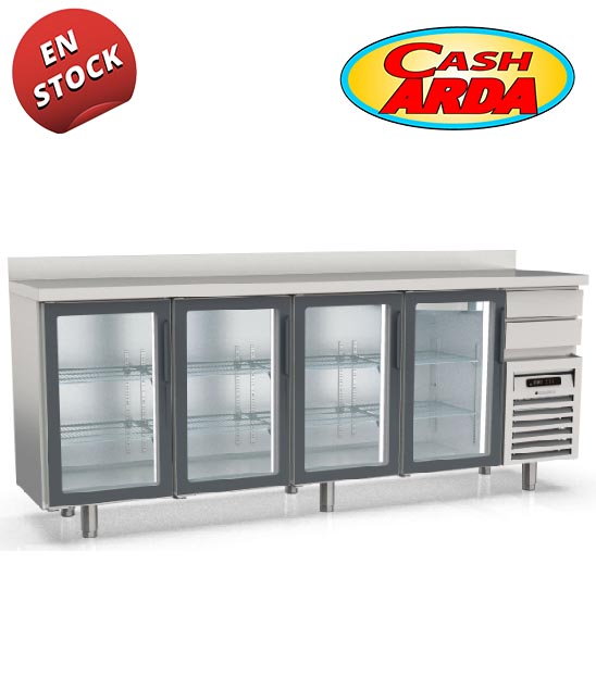 Frente-Mostrador Snack Refrigeración Cajones Cristal FMRV-250