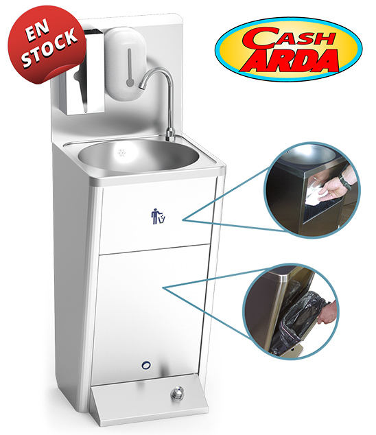 Lavamanos Completo de Pie con Pulsador - Imagen 2