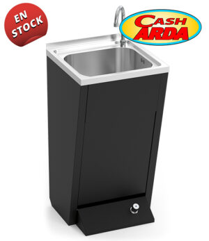 Lavamanos de Pie con Pulsador Negro