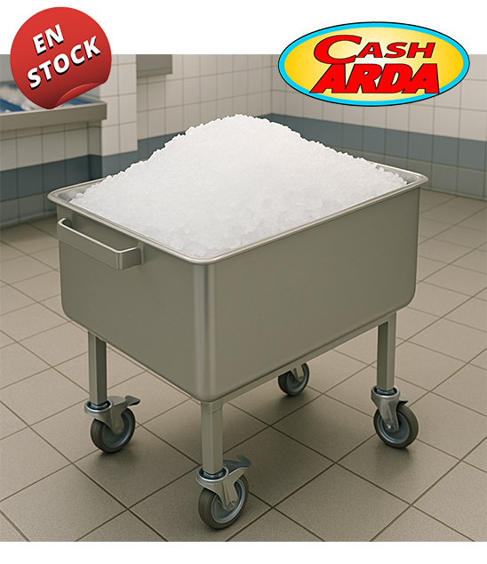 Carro Contenedor Inox con Fondo Elevable y Desagüe - Imagen 2