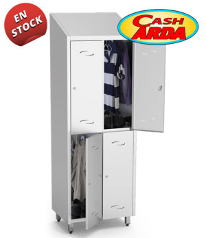 Taquilla Mediana Inox 4 Puertas