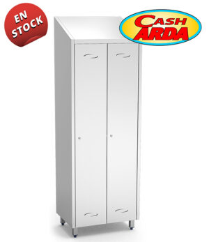 Taquilla Mediana Inox 2 Puertas