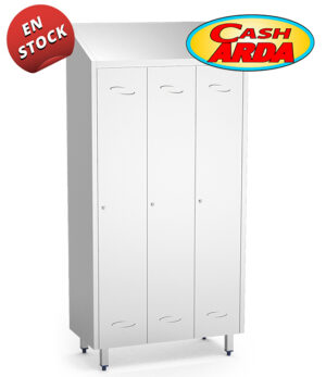 Taquilla Grande Inox 3 Puertas