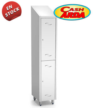 Taquilla Pequeña Inox 2 Puertas