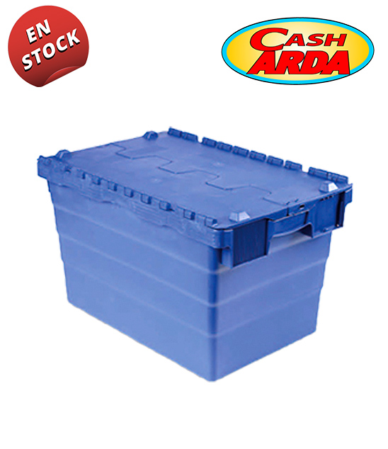 Caja de Reparto Apilable con Tapa 60x40cm 60L - Imagen 2