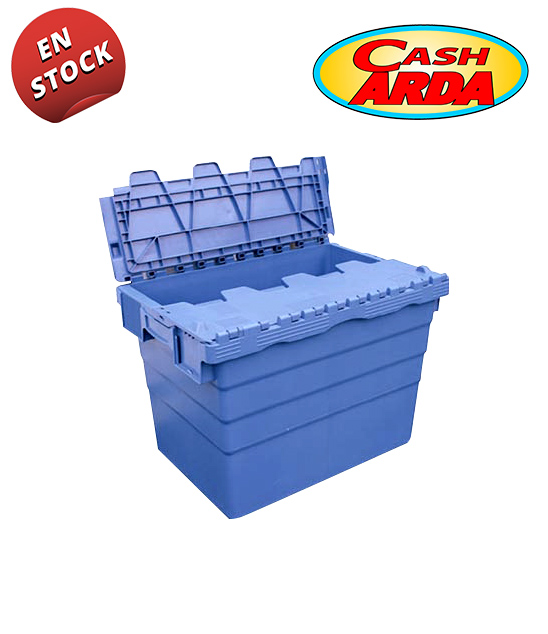Caja de Reparto Apilable con Tapa 60x40cm 60L